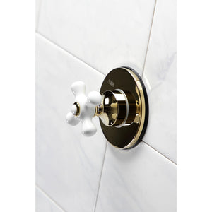 KS3032PX Single-Handle Wall Mount Three-Way Diverter Valve with Trim Kit, Polished Brass