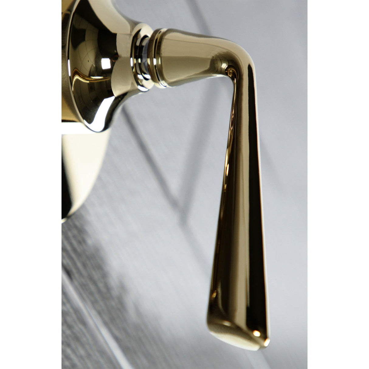 KS3032ZL Single-Handle Wall Mount Three-Way Diverter Valve with Trim Kit, Polished Brass
