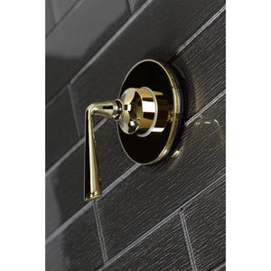 KS3032ZL Single-Handle Wall Mount Three-Way Diverter Valve with Trim Kit, Polished Brass