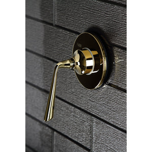 KS3032ZL Single-Handle Wall Mount Three-Way Diverter Valve with Trim Kit, Polished Brass