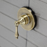 KS3033AL Single-Handle Wall Mount Three-Way Diverter Valve with Trim Kit, Antique Brass