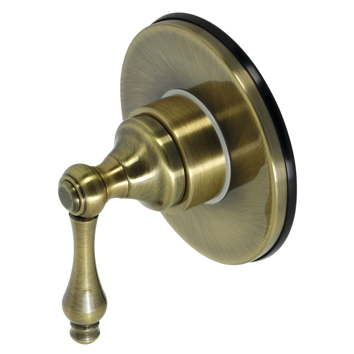 KS3033AL Single-Handle Wall Mount Three-Way Diverter Valve with Trim Kit, Antique Brass