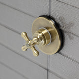 KS3033AX Single-Handle Wall Mount Three-Way Diverter Valve with Trim Kit, Antique Brass