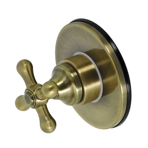 KS3033AX Single-Handle Wall Mount Three-Way Diverter Valve with Trim Kit, Antique Brass