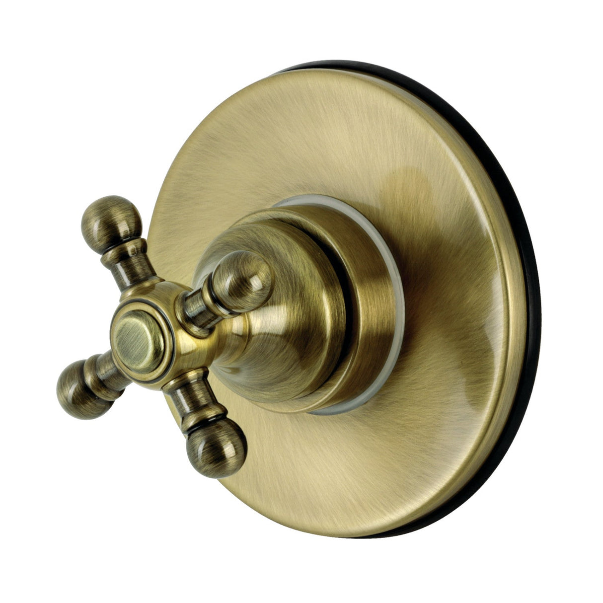 KS3033BX Single-Handle Wall Mount Three-Way Diverter Valve with Trim Kit, Antique Brass