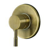 Concord KS3033DL Single-Handle Wall Mount Three-Way Diverter Valve with Trim Kit, Antique Brass