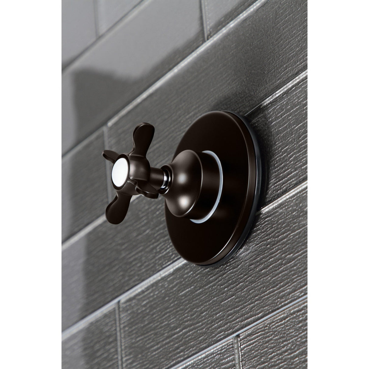 KS3035BEX Single-Handle Wall Mount Three-Way Diverter Valve with Trim Kit, Oil Rubbed Bronze