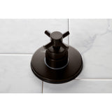 Concord KS3035DX Single-Handle Wall Mount Three-Way Diverter Valve with Trim Kit, Oil Rubbed Bronze