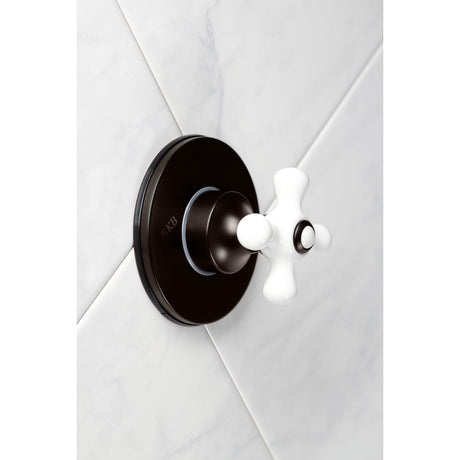 KS3035PX Single-Handle Wall Mount Three-Way Diverter Valve with Trim Kit, Oil Rubbed Bronze