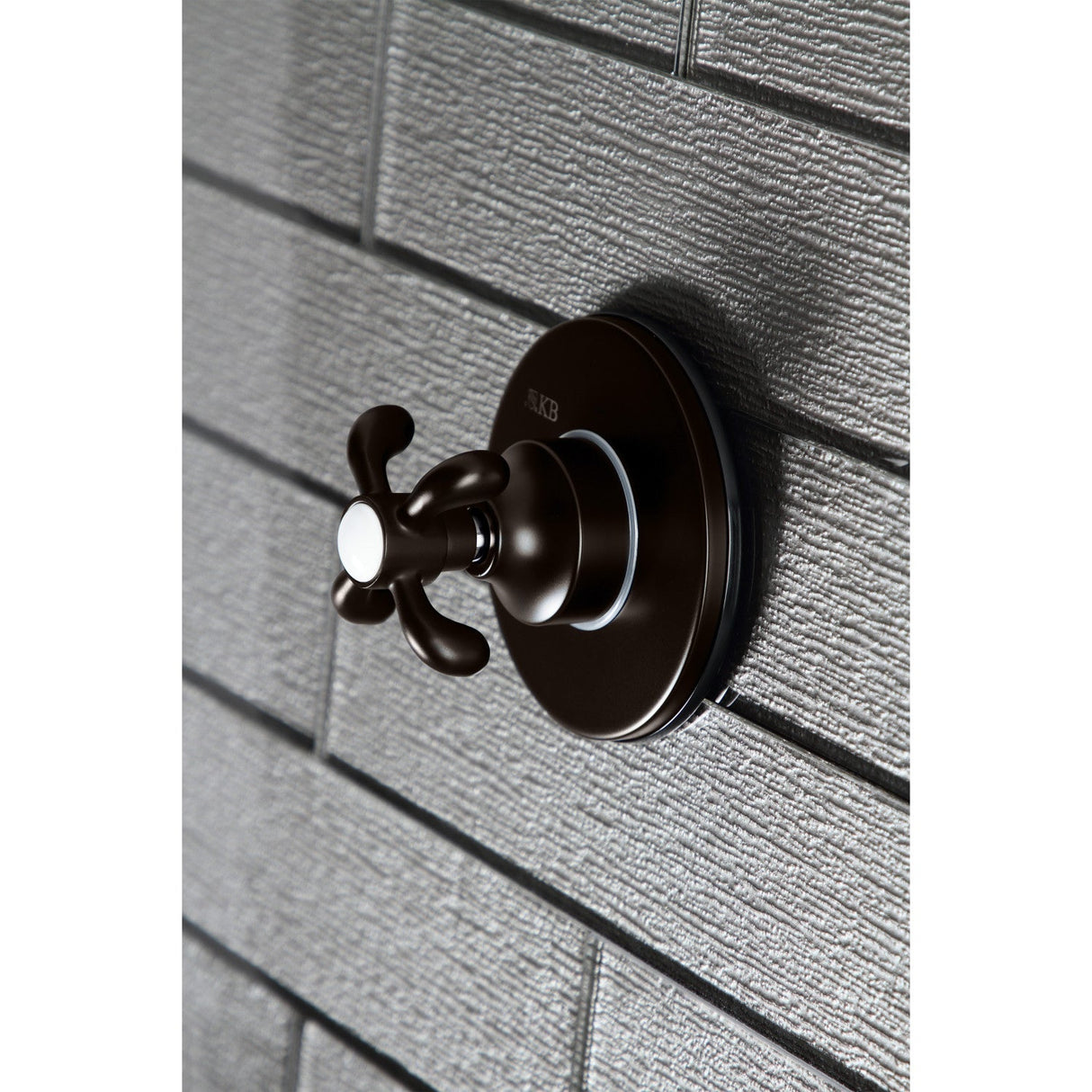 KS3035TX Single-Handle Wall Mount Three-Way Diverter Valve with Trim Kit, Oil Rubbed Bronze