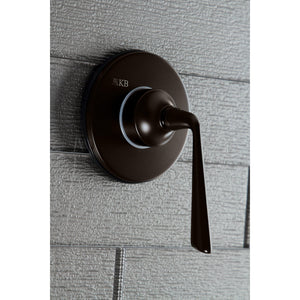 KS3035ZL Single-Handle Wall Mount Three-Way Diverter Valve with Trim Kit, Oil Rubbed Bronze