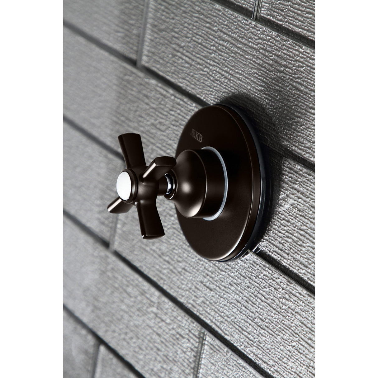 KS3035ZX Single-Handle Wall Mount Three-Way Diverter Valve with Trim Kit, Oil Rubbed Bronze
