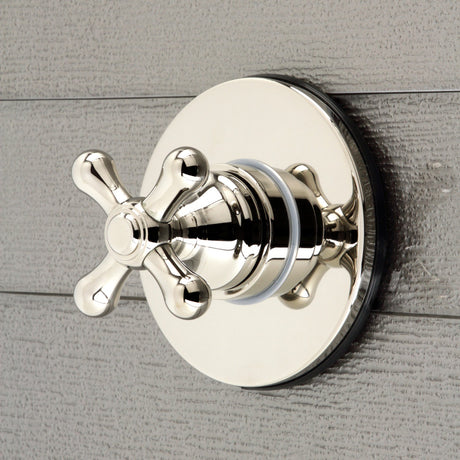KS3036AX Single-Handle Wall Mount Three-Way Diverter Valve with Trim Kit, Polished Nickel