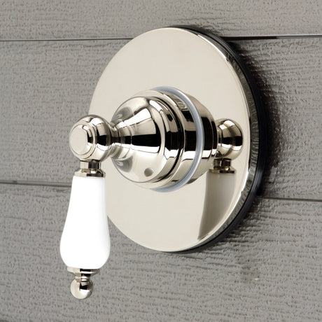 KS3036PL Single-Handle Wall Mount Three-Way Diverter Valve with Trim Kit, Polished Nickel