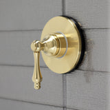 KS3037AL Single-Handle Wall Mount Three-Way Diverter Valve with Trim Kit, Brushed Brass