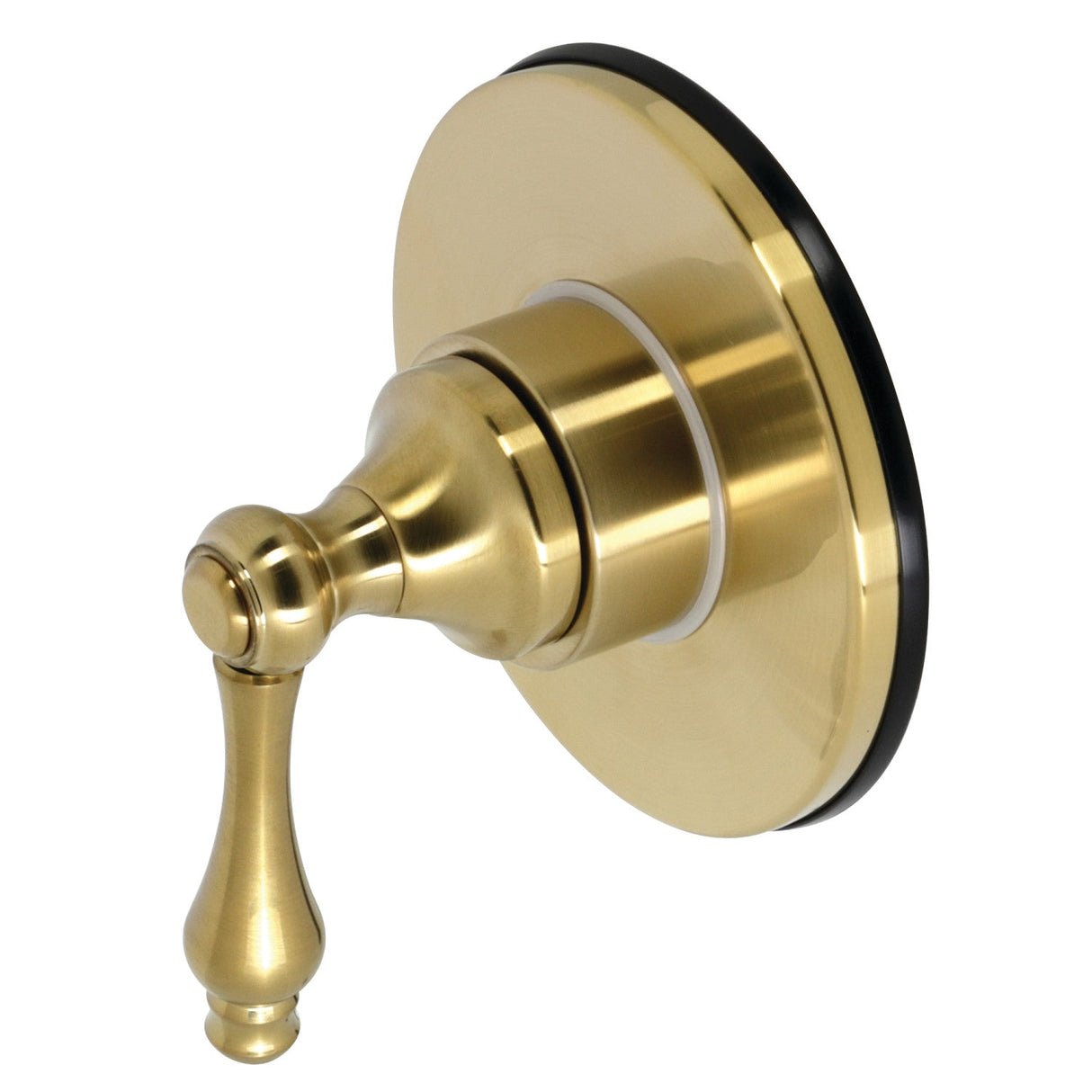 KS3037AL Single-Handle Wall Mount Three-Way Diverter Valve with Trim Kit, Brushed Brass