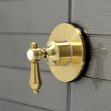 Heirloom KS3037BAL Single-Handle Wall Mount Three-Way Diverter Valve with Trim Kit, Brushed Brass