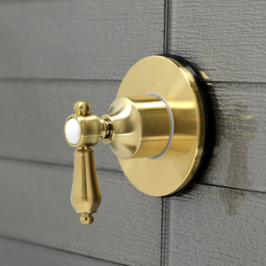 Heirloom KS3037BAL Single-Handle Wall Mount Three-Way Diverter Valve with Trim Kit, Brushed Brass