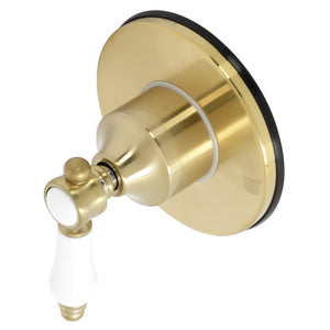 Bel-Air KS3037BPL Single-Handle Wall Mount Three-Way Diverter Valve with Trim Kit, Brushed Brass