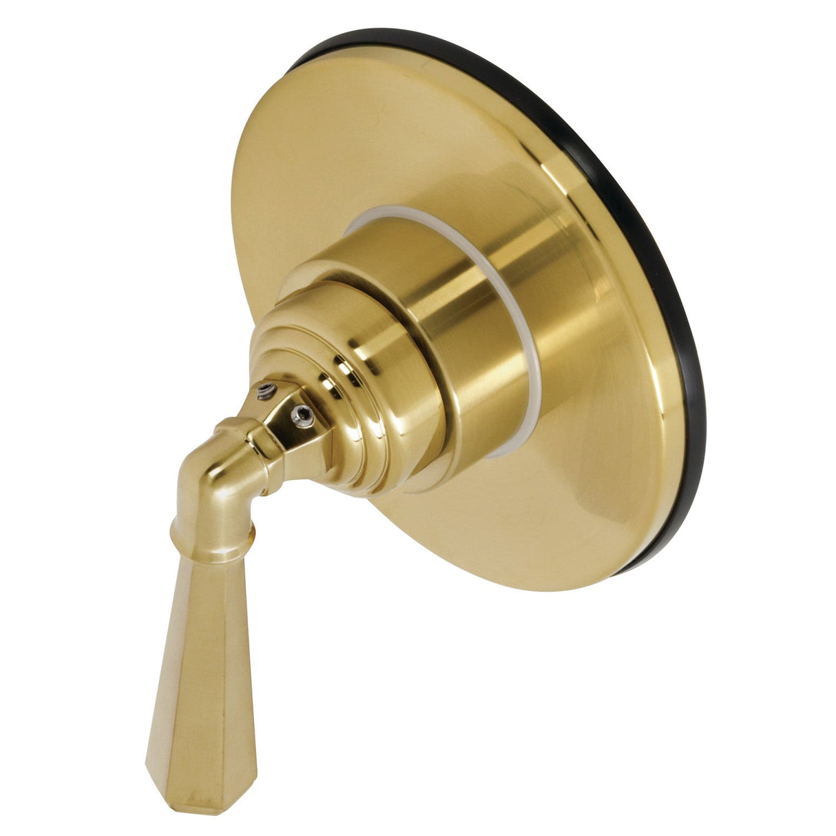 KS3037HL Single-Handle Wall Mount Three-Way Diverter Valve with Trim Kit, Brushed Brass