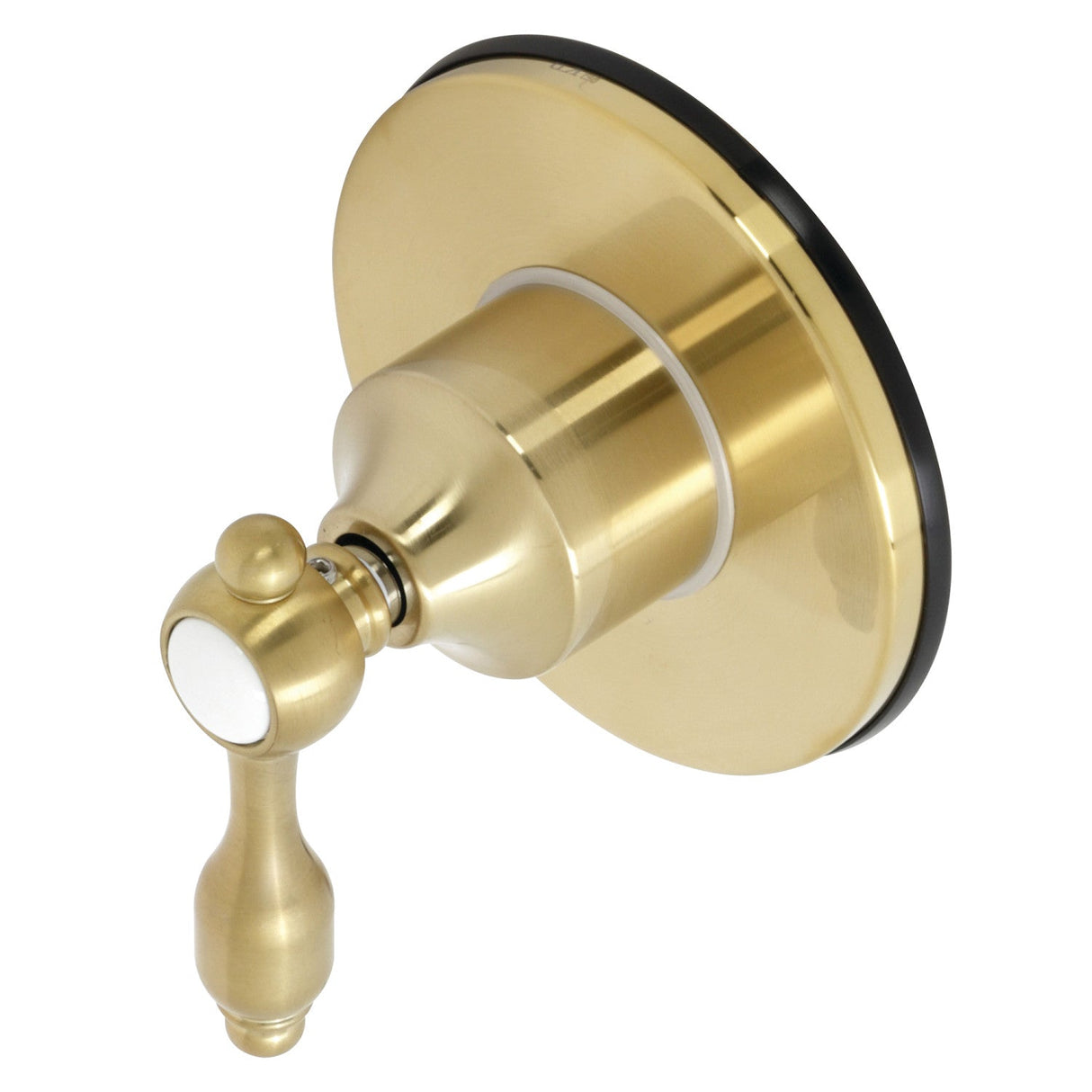 Tudor KS3037TAL Single-Handle Wall Mount Three-Way Diverter Valve with Trim Kit, Brushed Brass