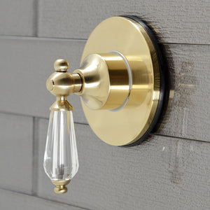 Wilshire KS3037WLL Single-Handle Wall Mount Three-Way Diverter Valve with Trim Kit, Brushed Brass
