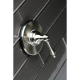 KS3038AL Single-Handle Wall Mount Three-Way Diverter Valve with Trim Kit, Brushed Nickel