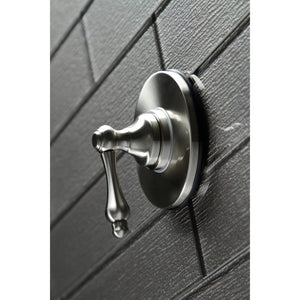 KS3038AL Single-Handle Wall Mount Three-Way Diverter Valve with Trim Kit, Brushed Nickel