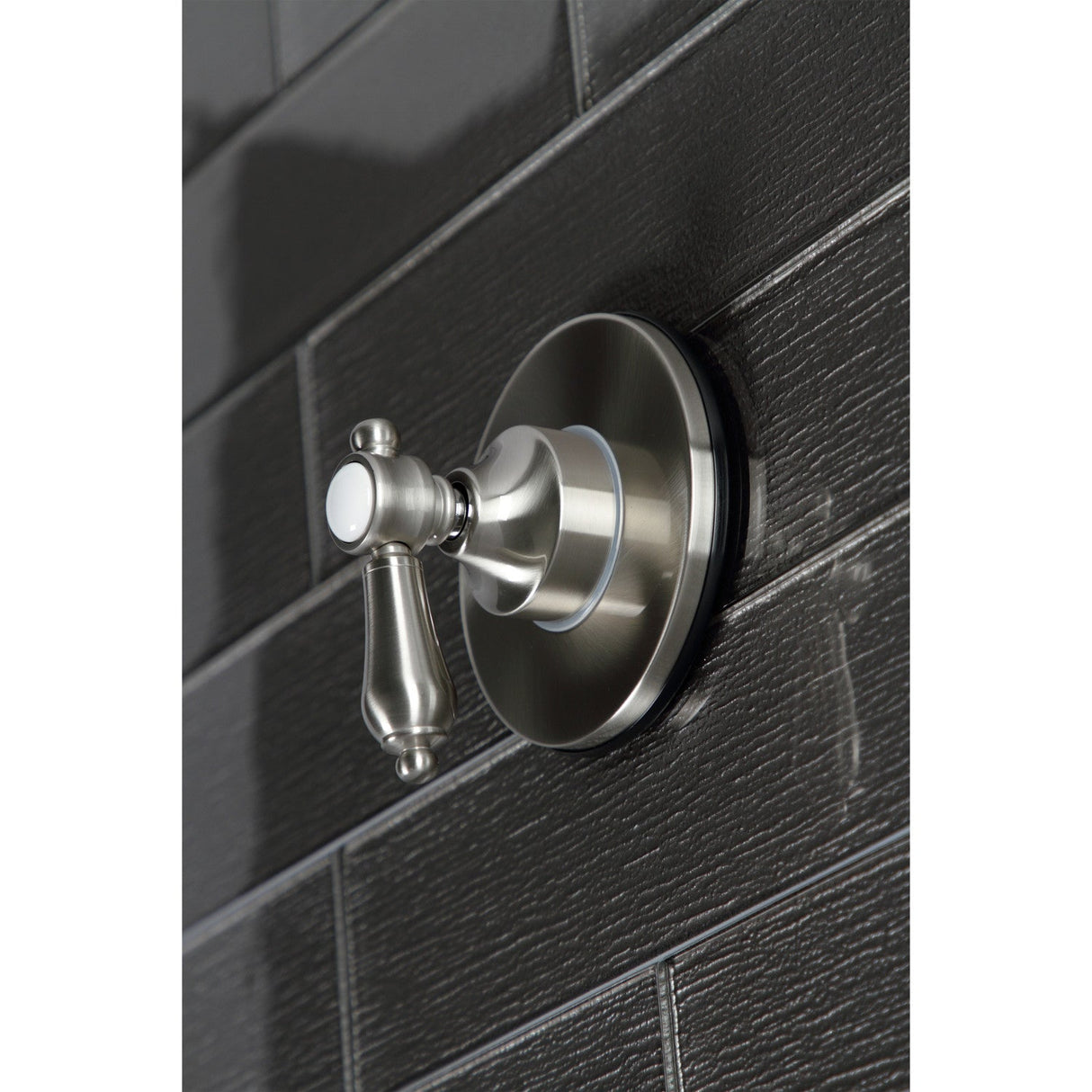 Heirloom KS3038BAL Single-Handle Wall Mount Three-Way Diverter Valve with Trim Kit, Brushed Nickel
