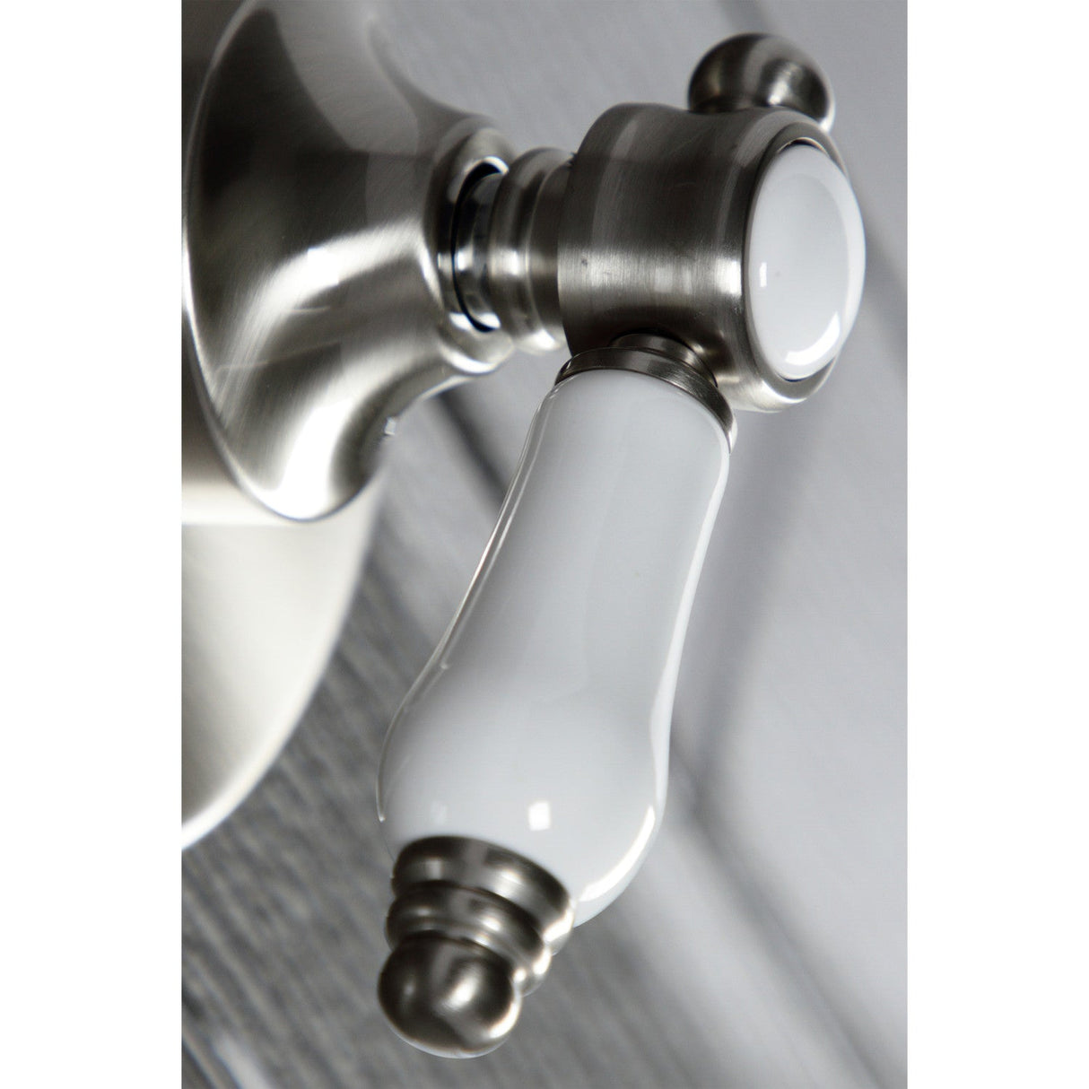 Bel-Air KS3038BPL Single-Handle Wall Mount Three-Way Diverter Valve with Trim Kit, Brushed Nickel