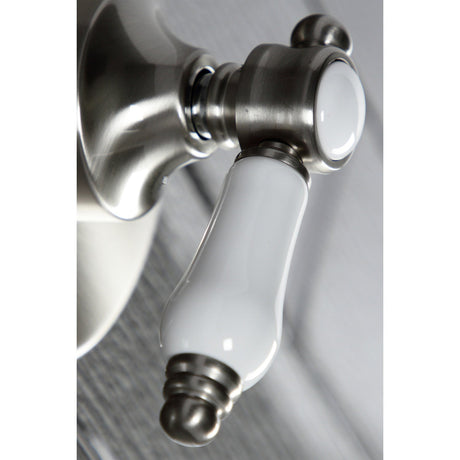 Bel-Air KS3038BPL Single-Handle Wall Mount Three-Way Diverter Valve with Trim Kit, Brushed Nickel