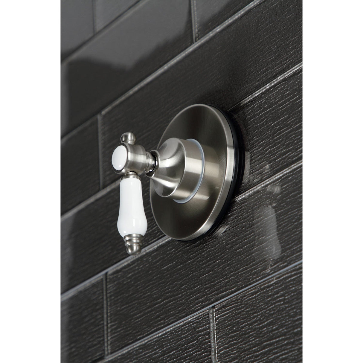 Bel-Air KS3038BPL Single-Handle Wall Mount Three-Way Diverter Valve with Trim Kit, Brushed Nickel