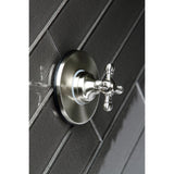 KS3038BX Single-Handle Wall Mount Three-Way Diverter Valve with Trim Kit, Brushed Nickel