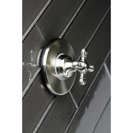 KS3038BX Single-Handle Wall Mount Three-Way Diverter Valve with Trim Kit, Brushed Nickel