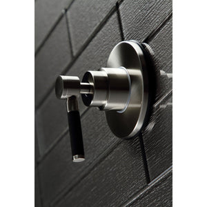 Kaiser KS3038DKL Single-Handle Wall Mount Three-Way Diverter Valve with Trim Kit, Brushed Nickel