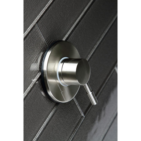 Concord KS3038DL Single-Handle Wall Mount Three-Way Diverter Valve with Trim Kit, Brushed Nickel