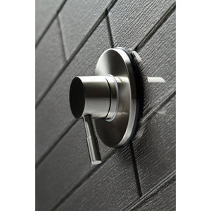 Concord KS3038DL Single-Handle Wall Mount Three-Way Diverter Valve with Trim Kit, Brushed Nickel