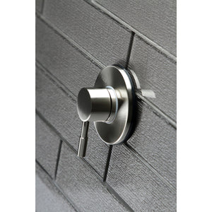 Concord KS3038DL Single-Handle Wall Mount Three-Way Diverter Valve with Trim Kit, Brushed Nickel