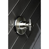 Concord KS3038DX Single-Handle Wall Mount Three-Way Diverter Valve with Trim Kit, Brushed Nickel