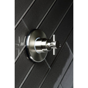 Concord KS3038DX Single-Handle Wall Mount Three-Way Diverter Valve with Trim Kit, Brushed Nickel