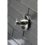 Concord KS3038DX Single-Handle Wall Mount Three-Way Diverter Valve with Trim Kit, Brushed Nickel