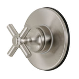 Elinvar KS3038EX Single-Handle Wall Mount Three-Way Diverter Valve with Trim Kit, Brushed Nickel