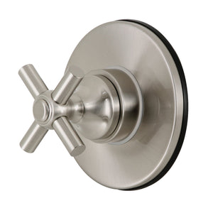Elinvar KS3038EX Single-Handle Wall Mount Three-Way Diverter Valve with Trim Kit, Brushed Nickel