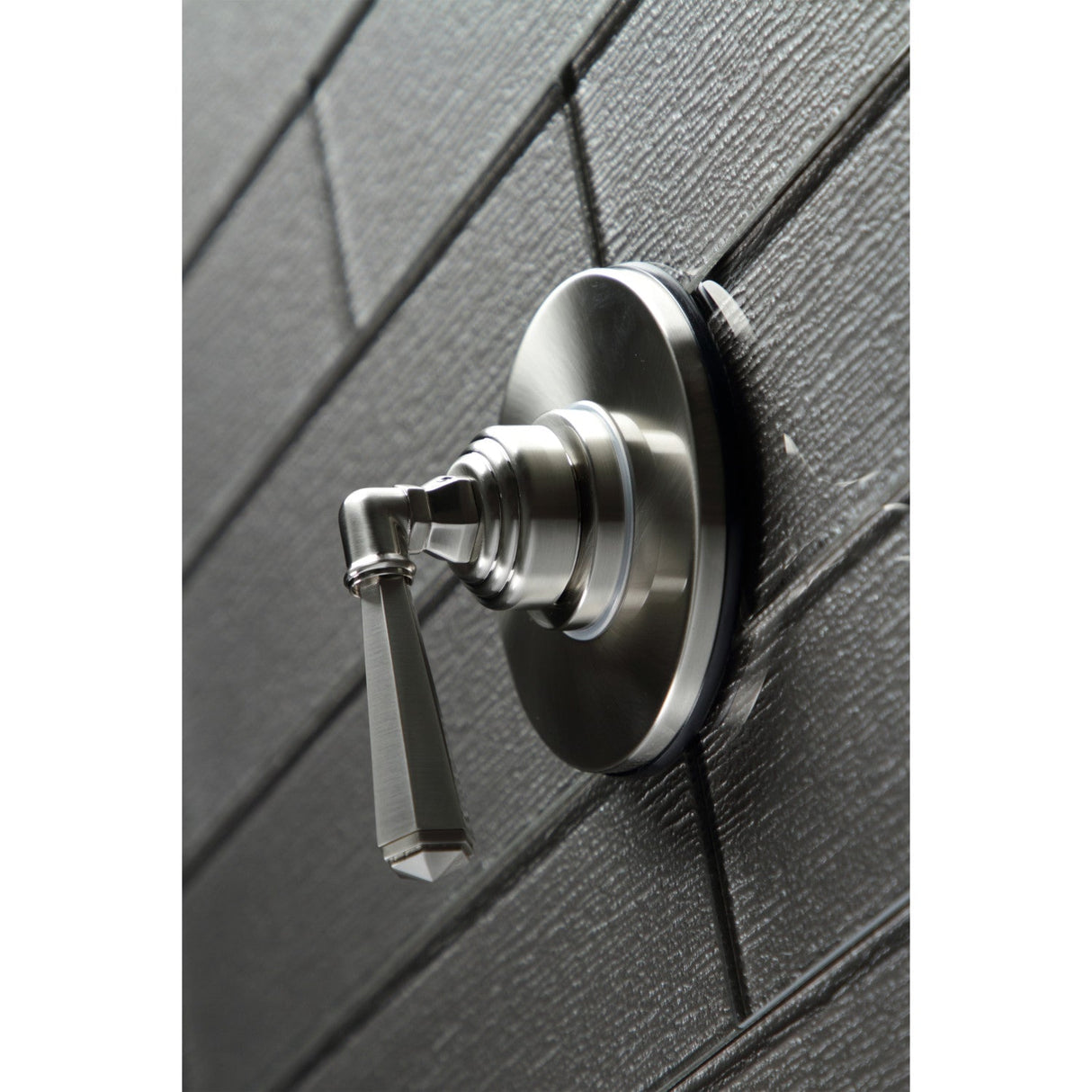 KS3038HL Single-Handle Wall Mount Three-Way Diverter Valve with Trim Kit, Brushed Nickel