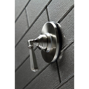 KS3038HL Single-Handle Wall Mount Three-Way Diverter Valve with Trim Kit, Brushed Nickel