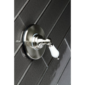 KS3038PL Single-Handle Wall Mount Three-Way Diverter Valve with Trim Kit, Brushed Nickel