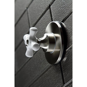 KS3038PX Single-Handle Wall Mount Three-Way Diverter Valve with Trim Kit, Brushed Nickel
