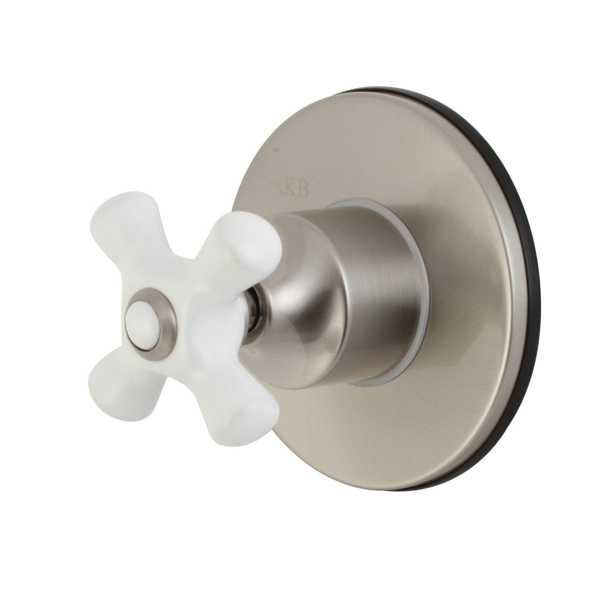 KS3038PX Single-Handle Wall Mount Three-Way Diverter Valve with Trim Kit, Brushed Nickel
