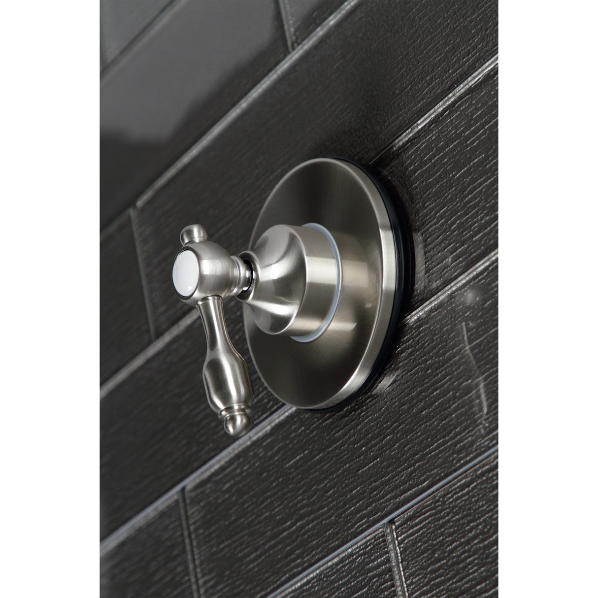 Tudor KS3038TAL Single-Handle Wall Mount Three-Way Diverter Valve with Trim Kit, Brushed Nickel