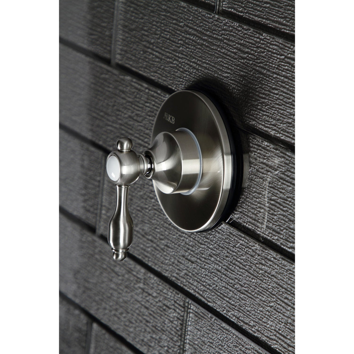 Tudor KS3038TAL Single-Handle Wall Mount Three-Way Diverter Valve with Trim Kit, Brushed Nickel